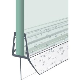 Joint de douche 100cm joint de remplacement porte de douche pour verre épaisseur 4-6mm joint de