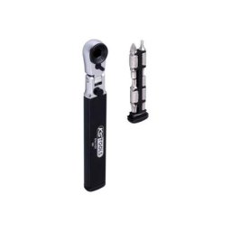 Kstools - Cliquet porte-embouts 8 en 1, 6 pans 1/4, L.125 mm