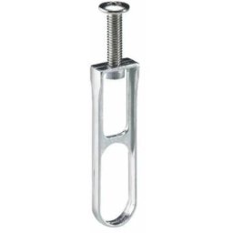 Cyclingcolors - Support de tringle ovale 15,5 x 31mm en fonte de zinc nikelé à visser sous