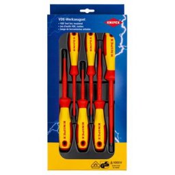 Vde Jeu de tournevis 6 pièces vis à fente, cruciforme Phillips X416671 - Knipex