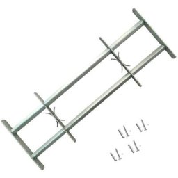 Vidaxl - Grilles réglables de sécurité de fenêtres 2 pcs 1000-1500 mm Argent