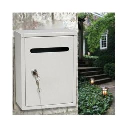 Drop Box Boîte aux Lettres Murale avec Deux Clés Boîtes de Collecte de Boîtes à Pointes Protégées