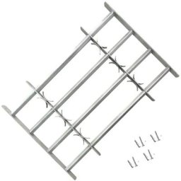 Vidaxl - Grille réglable de sécurité de fenêtres et 4 barres 1000-1500mm Argent