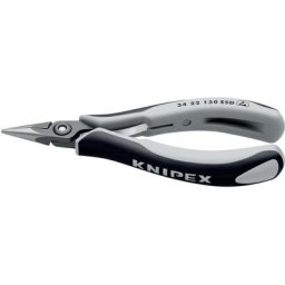 34 22 130 esd antistatique (esd) Pince plate à becs ronds droite 135 mm - Knipex