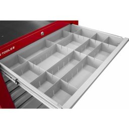 Mw-tools - Set de séparateurs de tiroirs gris LV207