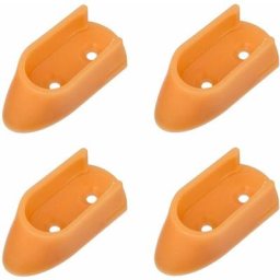 Cyclingcolors - 4x Support de tringle à visser ovale diamètre intérieur 15mm en plastique Meuble