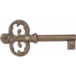 Cyclingcolors - clé de meuble 65mm ancien serrure décoration rustique armoire vintage bruni