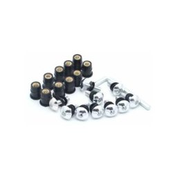Live House - 10pcs / set Kit Moto M5 15mm Métrique Écrous En Caoutchouc Pare-Brise Carénage Cowl