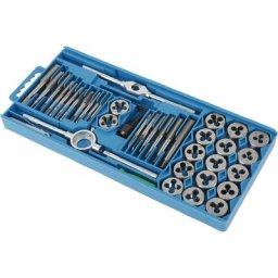 skecten® Kit de Taraud et Filière, M3-M12 Taraud et Filières Matrice Métrique en Acier avec Clé à