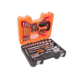 Bahco - S910 - Jeu de douilles longues et 6 pans 1/4'' et 1/2'' métrique et jeu de clés mixtes