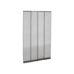 Moustiquaire rideau porte Passages Intensifs - L 130 x H 230 cm Gris - Gris