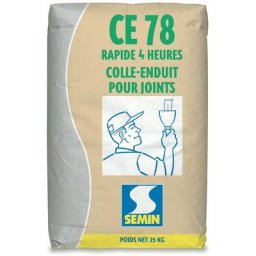 Semin - Enduit pour réaliser les joints de plaques de plâtre ce 78 Rapide temps de prise 4 heures