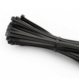 dernières unités colliers de serrage plastique réutilisables noir 300x8mm (sachet 100 u.) nylon de