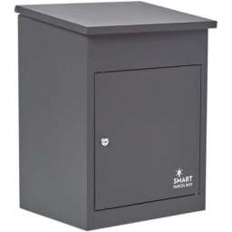 SMART PARCEL BOX Boîte à colis moyenne Gris foncé à accès frontal - Gris foncé