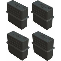 Cyclingcolors - 4x cache poussière universel port usb et rj silicone noir 13,2mm ordinateur pc