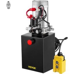 12V 6L Pompe Hydraulique Groupe Simple Effet Unité De Puissance Levage - Vevor