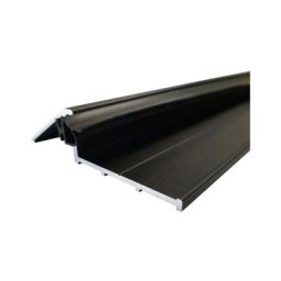 Seuil de porte 93 cm avec joint - anodisé noir