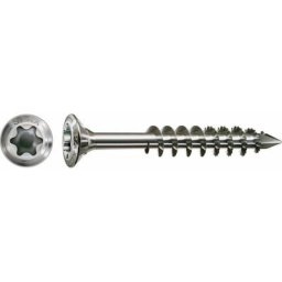 Vis de façade, 4,5 x 60 mm, 100 unités, Filetage partiel, Tête bombée, t-star plus T20, Pointe cut,