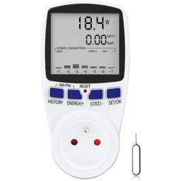 Wattmetre, prise 220V AV, EU, LCD digital, compteur de puissance, energie,  kWh, mesure le courant, analyseur