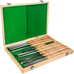 Ensemble de burin à tour Tour à bois à table de travail à haute vitesse 8pcs pour les laboratoires