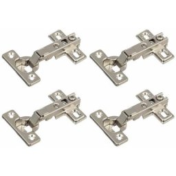 4x Mini charnière invisible angle d'ouverture 95° avec embase H0 pour pose en applique sans