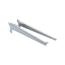 Console équerre au pas de 50 - Décor : Gris aluminium - Longueur : 230 mm - ral : 9006 - element