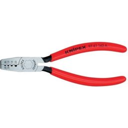 97 68 145 a - pince à sertir pour embouts de câble - avec gaine plastique - 145 mm - Knipex