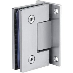 Charnière Pince de Porte Verre 90º Support Mural sans Cadre Clip pour Porte de Douche en Verre