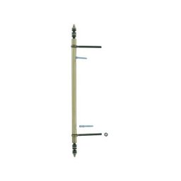 Fiche à lacets dégondable Bouvet Réglable - 392mm - Entraxe 256mm - Acier - Vieux bronze - Bronze