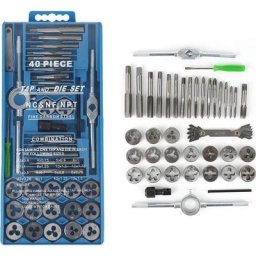 Dyhf - Set de tarauds et filières outils de coupe filetage, Métrique Robinet Et Die Set Filetage en