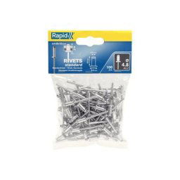 Rapid - Rivets standards Ø4.8 x 10mm alu - Sachet de 100