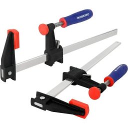 Jeu de Serre-joints Métallique à Libération Rapide 2 Pièces, Largeur de Serrage 300 mm, Force de