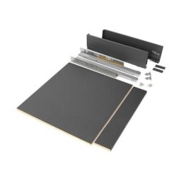 Emuca - Kit de tiroir pour cuisine et salle de bain Vertex de hauteur 93 mm avec panneaux