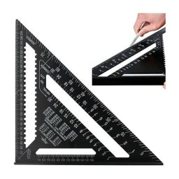 12 Pouces Équerre Triangle Règle d'angle en Metrique Speed Square Équerre de Charpentier Equerre