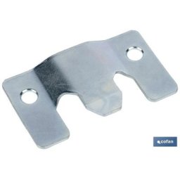 Plaque d'ancrage Zinguée Dimensions: 60 x 35 mm Pour joindre avec force