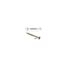 200 Vis 5x60mm Inox Autoforeuse Brun A2 pro Torx + 1 embout offert