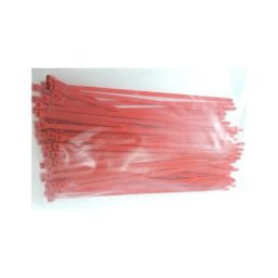 Hellermann Tyton - Collier de serrage 210x4.7mm rouge (sachet de 100) pour câble ø 55mm max