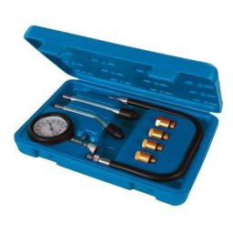 Silverline - kit de test de compression pour moteur essence, 8 pcs 0 20 kpa 0 300 psi 953656