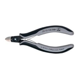 Pince coupante électronique de précision longueur 125 mm facette oui, très petit 79 12 125 esd