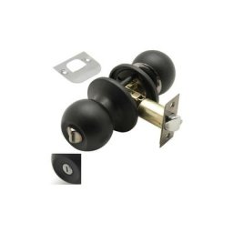 Bouton de porte Wolfpack avec condensation noire pour salles de bain