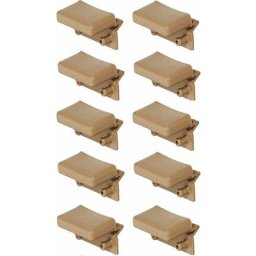 Cyclingcolors - 10x support lattes pour sommier 55mm - 56mm plastique embout lit meuble flexible