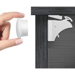 Sécurité Bébé Placard Bloque Porte (4 Verrous + 1 Clés), Bloque Tiroir Sécurité Enfant Verrouillage