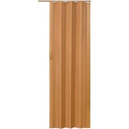 Tectake - Porte accordéon - porte extensible, porte pliante, porte coulissante accordéon - noyer