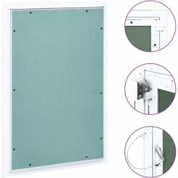True Deal - Panneau d'accès Cadre en aluminium plaque de plâtre 400x600 mm
