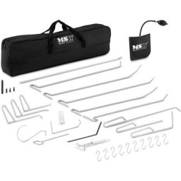 Kit De Débosselage Sans Peinture Réparation Carrosserie 15 Tiges DSP PDR Auto - Violet, Blanc