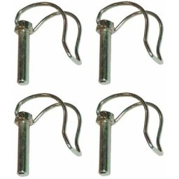 4x Goupille demi-lune fraise en acier zingué Goupille remorque Motoculture tondeuse tracteur,