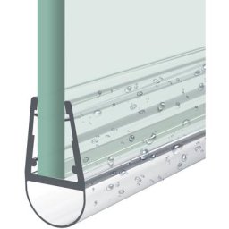 Joint de douche 80cm joint de remplacement porte de douche pour verre épaisseur 4-6mm déflecteur