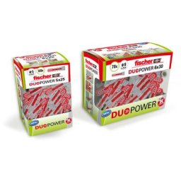 Fischer - 5x25mm diy duopower bouchon 80 unit. 536385
