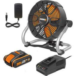 Ventilateur de sol Industriel 20V Ventilateur sur pied sans Fil, PowerShare, WX095 - Worx