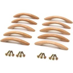 Poignées de meubles en bois ensemble de 10 pièces poignées de meubles de cuisine en bois poignées